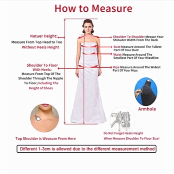 Please read so you find the right size dress 💙 - Picture 2 of 3